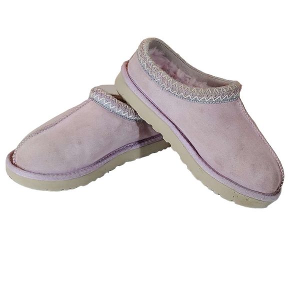 Ugg Womens Tasman Classic Slip On Slippers Slides Low Pink Fur Size 8 - Picture 3 of 13